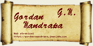 Gordan Mandrapa vizit kartica